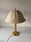 Large Fabric Shade & Brass Body Table Lamp by Eru, Germany, 1980s 3