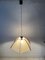 Grande Lampe à Suspension en Tissu et Bois par Domus, Italie, 1980s 15