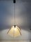 Large Fabric and Wood Pendant Lamp by Domus, Italy, 1980s 15