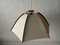 Large Fabric and Wood Pendant Lamp by Domus, Italy, 1980s, Image 2