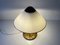 Mid-Century Modern Acrylic Glass and Brass Table Lamp, Germany, 1950s 11
