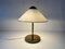 Mid-Century Modern Acrylic Glass and Brass Table Lamp, Germany, 1950s 6