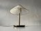 Mid-Century Modern Acrylic Glass and Brass Table Lamp, Germany, 1950s, Image 3