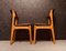 Mid-Century Model 49 Chairs in Teak & Brown Vinyl Upholstery by Erik Buch for Oddense Maskinsnedkeri / O.D. Møbler, Denmark, Set of 6 11