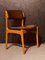 Mid-Century Model 49 Chairs in Teak & Brown Vinyl Upholstery by Erik Buch for Oddense Maskinsnedkeri / O.D. Møbler, Denmark, Set of 6 1