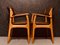 Mid-Century Model 49 Chairs in Teak & Brown Vinyl Upholstery by Erik Buch for Oddense Maskinsnedkeri / O.D. Møbler, Denmark, Set of 6, Image 3