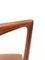 Italienische Vintage Esszimmerstühle aus Massivholz mit Braunem Skai Bezug, 6er Set 11
