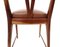 Italienische Vintage Esszimmerstühle aus Massivholz mit Braunem Skai Bezug, 6er Set 12