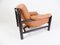 Danish Leather Lounge Chair, 1960s 3