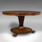 Antique English William IV Circular Breakfast Table with Tilting Top 1