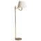 Mid-Century Brass Floor Lamp, Image 1