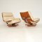 Leather & Teak Housemaster Armchairs from G-Plan, 1960s, Set of 2 2