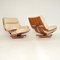 Leder & Teak Housemaster Sessel von G-Plan, 1960er, 2er Set 2