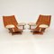 Leder & Teak Housemaster Sessel von G-Plan, 1960er, 2er Set 6