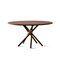 Hector 140 Dining Table (Burgundy Linoleum) by Eberhart Furniture, Image 1