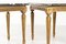 Tavolini antichi dorati con ripiani in marmo, inizio XX secolo, set di 2, Immagine 2