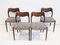 Wooden Model 71 Dining Chairs by Niels Otto (N. O.) Møller, Set of 4 2