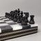 Italian Black and White Chess Set in Volterra Alabaster Handmade with Box, 1960s, Set of 33 4