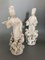 Figurine di coppia in ceramica bianca, set di 2, Immagine 2