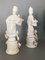 Östliche Weiße Keramik Paar Figuren, 2er Set 12