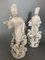 Figurine di coppia in ceramica bianca, set di 2, Immagine 3