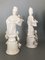 Figurines de Couple Orientales en Céramique Blanche, Set de 2 4