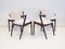 Model 42 Dining Chairs with White Upholstery by Kai Kristiansen for Schou Andersen, Set of 4 5