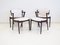 Model 42 Dining Chairs with White Upholstery by Kai Kristiansen for Schou Andersen, Set of 4 1