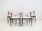 Model 42 Dining Chairs with White Upholstery by Kai Kristiansen for Schou Andersen, Set of 4, Image 2