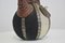 Glass Bottle Covered in Rope of Leather and Hair, 1950s, Image 3