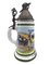 Antique Beer Pitcher in Porcelain and Pewter 4