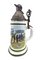 Antique Beer Pitcher in Porcelain and Pewter 1