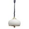 Adjustable White Opaline Glass and Golden Brass Adjustable Lamp, Italy, 1970s, Image 2