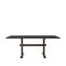 Gaspard 180 Dining Table (Nero Linoleum) by Eberhart Furniture, Image 1