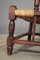 Vintage Wooden Armchairs with Low Straw Seat, 1920s, Set of 2, Image 10