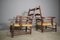 Poltrone vintage in legno con seduta bassa in paglia, anni '20, set di 2, Immagine 11