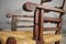 Vintage Holz Armlehnstühle mit Niedrigem Strohsitz, 1920er, 2er Set 16