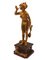 Escultura francesa de una parisina, bronce con base de madera, Imagen 7