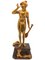 French Sculpture of a Parisine, Bronze with Wood Stand 1