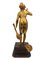 French Sculpture of a Parisine, Bronze with Wood Stand 6