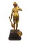 Sculpture d'une Parisine en Bronze avec Support en Bois 6