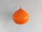 Orangefarbene L51 Cipola Hängelampe von Alessandro Pianon für Vistosi, Italien, 1950er 1