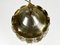 Brass with Textured Glass Pendant Light from Vitrika, Denmark, 1960s 5