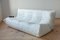 Weißes Togo Wohnzimmer aus Leder von Michel Ducaroy für Ligne Roset, 5er Set 16