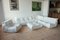 White Leather Togo Living Room by Michel Ducaroy for Ligne Roset, Set of 5 1