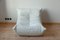 White Leather Togo Living Room by Michel Ducaroy for Ligne Roset, Set of 5, Image 7