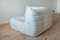 White Leather Togo Living Room by Michel Ducaroy for Ligne Roset, Set of 5 10
