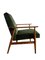 Mid-Century Green Armchair by Henryk Lis, 1960s, Set of 4 7