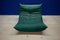 Salon Togo en Velours Vert Bouteille par Michel Ducaroy pour Ligne Roset, Set de 5 8