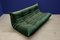 Salon Togo en Velours Vert Bouteille par Michel Ducaroy pour Ligne Roset, Set de 5 5